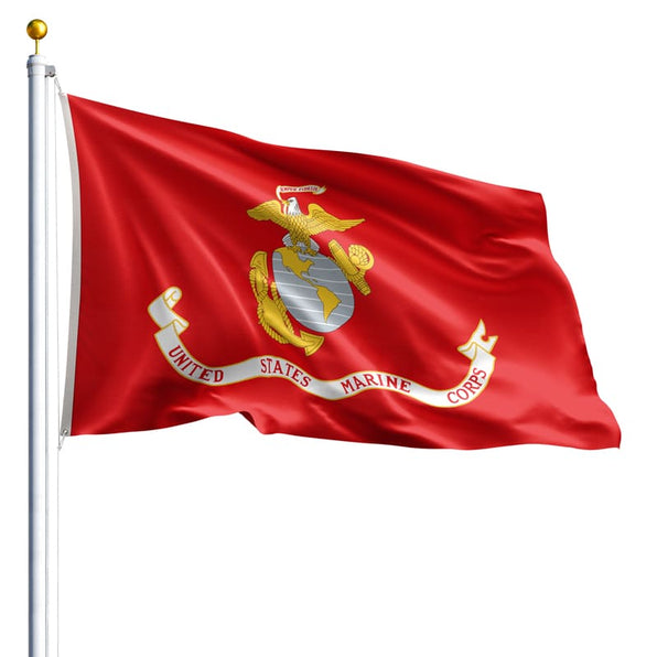 Marine Corps Flags USMC Brass Grommets 100% Nylon